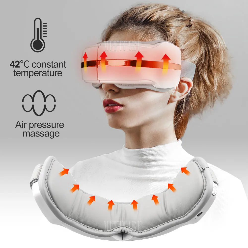 Intelligentes Augenmassagegerät zur Erleichterung der Bildschirmzeit, Entspannung und besseren Schlaf mit Bluetooth-Musik
