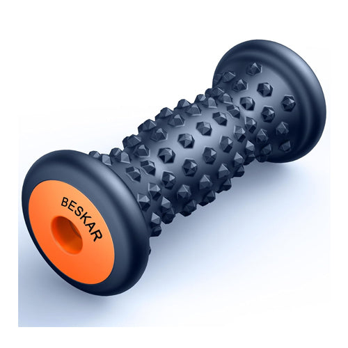 Marineblauer Fußmassageroller – lindert Plantarfasziitis und Schmerzen im tiefen Gewebe des Muskelbogens