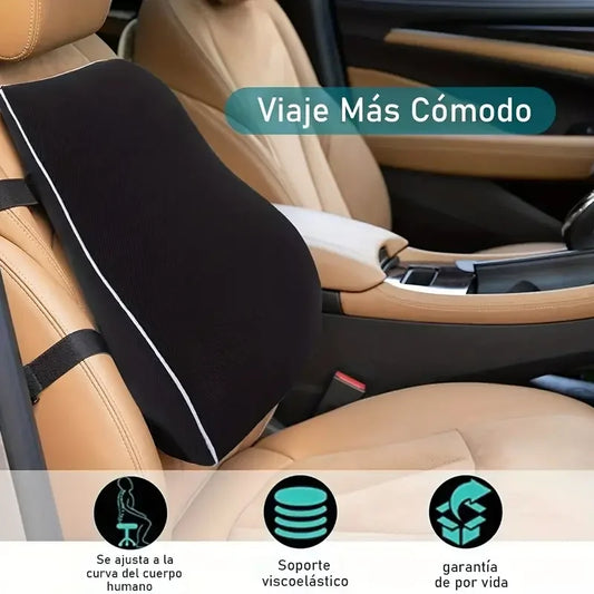 Memory Foam-Autositzkissen für Büro, Gaming-Stühle und Auto. Weich und bequem, unterstützt Wirbelsäule und Taille